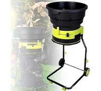 Destructeur de feuilles électrique portable avec broyage réglable, design léger et roues pour la gestion des déchets de jardin