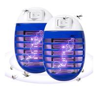 Destructeur de mouches enfichable pour intérieur - Attrape-mouches électrique avec lumière UV | Lampe LED pour la maison, le jardin et la terrasse, pièges efficaces contre les mouches des fruits