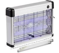 Destructeur de mouches et d'insectes avec cordon 3 m, (2) ampoules rechange supplémentaires, anti-insectes électrique d'intérieur,éliminateur/piège/choc