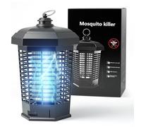 Destructeur de moustiques électrique à brancher pour intérieur/extérieur 4200 V haute tension, étanchéité IPX6 - Piège efficace pour mouches, moucherons et insectes pour la maison, le jardin, le