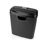 Nedis Destructeur de papier 6 feuilles A4 10 l Norme de sécurité DIN 2-190 W Noir
