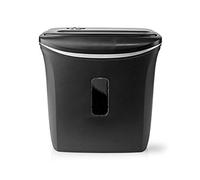 Nedis Destructeur de papier DIN 4-300 W – 6 feuilles A4, 12 L – Noir