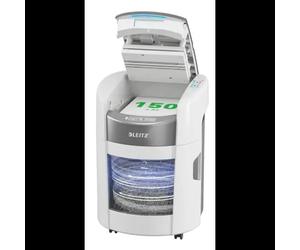 Destructeur de papier Leitz IQ OptiMax Autofeed 150 P5 micro-broyage 2x5mm alimentation automatique 22,5cm 55dB