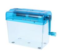 Destructeur de Papier Manuel de Table Bleu Abs Acier Inoxydable