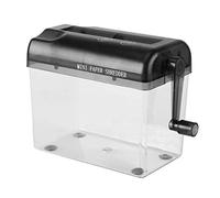 Destructeur de Papier Portable à Coupe transversale, Mini destructeur de Papier Manuel Portable A6 pour Bureau, école à la Maison, 16 × 9 × 14,5 cm(Gris)