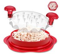 Destructeur de poulet Twist : 2025 Pro Broyeur de viande visible de qualité alimentaire avec base antidérapante solide, poignée ergonomique, broyeur de poitrine de poulet, convient au porc, au bœuf