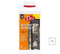 Destructeur de rouille - OXI - 1 L - Élimination de la rouille - Diluable dans l'eau - Utilisation extérieure