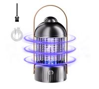 Destructeur d'insectes 3 en 1 - 4000 mAh - Piège à mouches électrique avec veilleuse - Piège à moustiques - Avec USB - Rechargeable - Lanterne de camping pour l'intérieur et l'extérieur