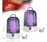 Destructeur d'insectes électrique, 1/2 piège à moustiques électrique, lampe à moustiques à batterie, piège à mouches électrique USB, lampe à insectes électrique intérieur/extérieur, anti-moustiques