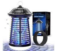 Destructeur d'insectes électrique avec lampe LED, 15 W 4200 V, piège à moustiques électrique pour moustiques, mites, mouches, araignées, étanche IPX4