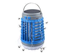 Destructeur d'insectes solaire, 3 en 1, multifonction, électrique, rechargeable par USB, lampe anti-moustiques, lumière UV, non toxique, étanchéité IP55, pour l'intérieur et l'extérieur (B)