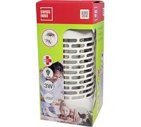 SwissInno Piège à insectes LED 3W – Lampe anti-moustiques et mouches – Intérieur