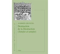 Destruction de la Destruction - Averroès - Vrin - broché - Essai