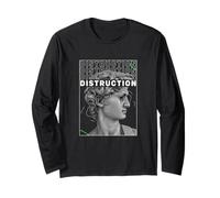 Destruction Greek Sculpture - Aesthetic Edgy Streetwear Manche Longue