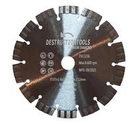 Destructiontools Lame de scie sèche diamant 185mm x 22,23 mm | Genesis series