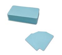 Desuibao Lot de 120 mini cartes d'index colorées, cartes flash vierges de 5 x 9 cm, cartes de notes pastel, mignonnes, non doublées, pour étudier, apprendre, écrire, mots (bleu)