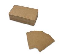 Desuibao Lot de 120 mini cartes d'index de couleur marron, 5 x 9 cm, cartes flash vierges non doublées, cartes de message pour petite entreprise, pour étudier, apprendre, écrire des mots