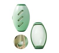 Desuibao Lot de 2 rouleaux anti-peluches en gel lavables et réutilisables, mini rouleau anti-peluches portable, outil d'épilation de chien et chat pour vêtements, tapis, meubles, canapé, voiture, vert