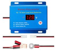 Désulfateur de Batterie 12V-72V pour Batteries au Plomb - Régénère et Prolonge la Vie des Batteries AGM, Gel, VRLA, SLA, Inondées - Idéal pour Voiture, Camping-Car, Solaire, Marine, Golf Cart