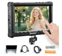 Desview P5II Moniteur de champ pour appareil photo, 5,5" 800 nits haute luminosité 4K HDMI 1920 x 1080 IPS Moniteur de champ avec forme d'onde 3D LUT Vectorscope fausse couleur pour DSLR