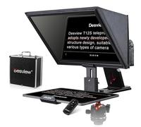 Desview T12S Téléprompteur 12.9" en Alliage d'Aluminium Réglable Verticalement pour iPad/Tablette avec Télécommande, Étui de Transport, App Gratuite - Idéal pour Filmmaking, Live Selfie & Vlogging