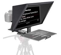 Desview TP150 Teleprompter 15" Teleprompters en alliage d'aluminium avec télécommande et application compatible avec smartphone, iPad, iOS/tablette Android, appareil photo reflex numérique pour