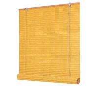 Deswell Store Enrouleur en PE Bambou factice 90l x 210L cm, Nature Facile à Installer Stores enroulables avec Corde pour Maison, intérieur et extérieur Protection Solaire et intimité