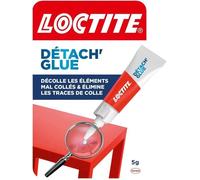 Détach' Glue (tube de 5 g) - Dissolvant colle pour décoller les éléments mal collés - Gel transparent pour éliminer les traces de