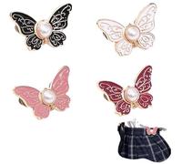 Detachable Butterfly Clips, Butterfly Waist Cinching Button, Reusable PantWaist Tightener, Buttons Pins for Loose Jeans (All)