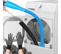 Detachable Dryer Vent Cleaning Kit, Dryer Vent Cleaner Kit, Dryer Lint Brush Vent Cleaner, Cleaning Tools for Dryer Vents, Dry Cleaning Kit for Dryer, Dryer Lint Vac Attachment (Blue)