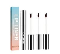 Detachable Lip Liner, 3 Pcs Detachable Lip Liner, Peel Off Lip Liner Stain, Long Lasting and Pigmented Lip Pencil, Long Lasting Lip Stain (Light brown)