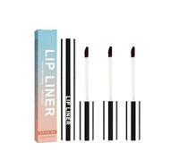 Detachable Lip Liner, 3Pcs Peel Off Lip Liner Tattoo, Lip Stain Peel Off, Lip Tattoo Peel Off, Long Lasting, Waterproof, Transfer-proof, Highly Pigmented Color, for All Skin Types (Light Brown)