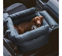 Detachable Portable Pet Car Seat Travel Bed,Dog Booster Seat with Safety Dogs Leash Storage Pocket,Waterproof Dog Car Bed Carrying Bag with Non-Slip Base (Dark Blue, M)