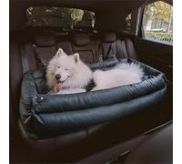 Detachable Portable Pet Car Seat Travel Bed,Dog Booster Seat with Safety Dogs Leash Storage Pocket,Waterproof Dog Car Bed Carrying Bag with Non-Slip Base (Dark Blue, XL)