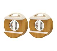 Détachable pour fixateur de protection contre les surtensions avec base d'aspiration rotative à 360° pour cordon d'extension de fil de rangement 95 mm (2 pièces marron clair)