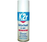Détachant aérosol - K2R - 200 mL (à sec) - Puissant anti-graisse - Application à sec - Tous textiles