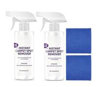 Détachant instantané pour tapis, Spray puissant contre les taches, Élimine les taches d'animaux, de graisse, de vin rouge, de nourriture, de maquillage et plus encore, Séchage rapide (2Pcs)