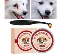 Détachant les larmes pour chiens - 40 grammes Baume nettoyant avec brosse,Nettoyant pour taches oculaires pour chiens,Pour les soins quotidiens à la maison Voyage Maison d'hôtes Vétérinaire