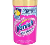 Vanish Booster de lavage Oxi Action – Poudre détachante anti-décoloration – Pot de 1410 g