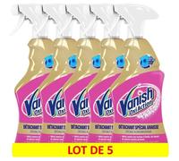 Détachant Textile Avant Lavage - Vanish - Spécial Graisse - 500ml - Lot de 5