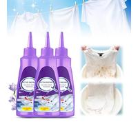 Detachant Textile, Détachant pour vêtements, linge et nettoyage, chemise blanche, vêtement, détachant tenace, dégraissant, enzyme active, détachant pour vêtements, spray détachant pour cols (1, 3 Pcs)