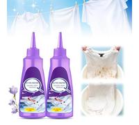 Detachant Textile, Détachant pour vêtements, linge et nettoyage, chemise blanche, vêtement, détachant tenace, dégraissant, enzyme active, détachant pour vêtements, spray détachant pour cols (1, 2 Pcs)