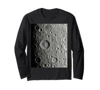 Détail de la Surface du cratère Lunaire Vue du Motif d'espace Minimal Manche Longue
