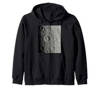 Détail de la Surface du cratère Lunaire Vue du Motif d'espace Minimal Sweat à Capuche