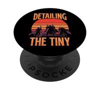 Détail du Petit Peintre Miniature drôle PopSockets PopGrip Adhésif