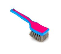 Detail Factory Brosse à pneus ProGrip avec poignée ergonomique ProGrip, poils synthétiques rigides et design ergonomique, nettoyez vos pneus en toute simplicité, rose (Octane Underglow)