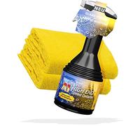 Detailmate Dr. Wack Kit de finition brillante : Dr.Wack A1 High End Speed Detailer 500 ml + 2 chiffons en microfibre Edgeless Superfleece 550 g/m², finition peinture voiture avec effet lotus