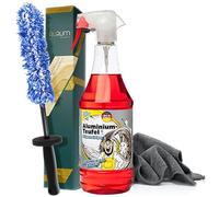 detailmate Kit de nettoyage de jantes TugaChemie Aluminium Teufel Nettoyant pour jantes 1 l + Aurum UltraFlat microfibre 320 g/m²