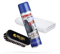 detailmate - Kit de nettoyage et d'entretien du cuir, des capitonnages et des textiles - Sonax Xtreme nettoyant de capitonnages 0,4 l, brosse Nuke Guys S et chiffon en microfibre