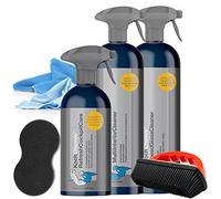 detailmate Kit de Nettoyage intérieur Auto : Koch Chemie Refresh Cockpit Care 0,5 l + nettoyant Multi-Interior 0,75 l + nettoyant Speed Glass 0,75 l - éponge - Brosse en Caoutchouc - Microfibre